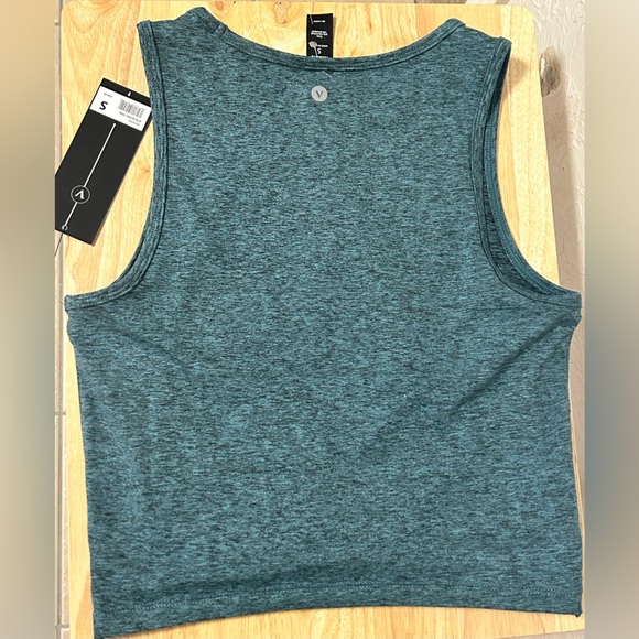 Velocity Dusky Teal Twist Front Athletic Tank Top Women's Small (S) NWT - Picture 5 of 5